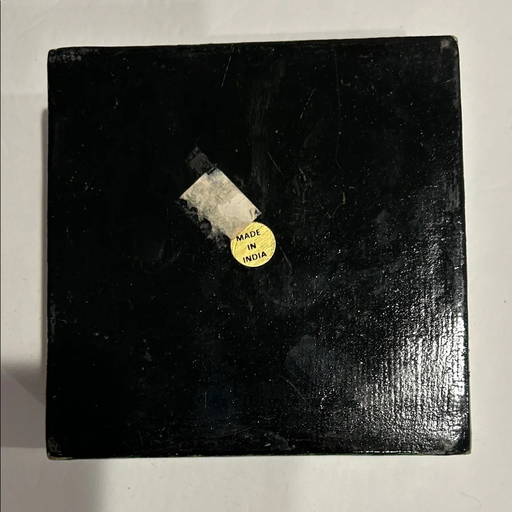Painted Wood Coaster Set of 6 with Matching Box